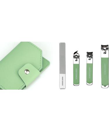Ultra Sharp Stainless Steel Nail Clipper Set - Professional Manicure & Pedicure Kit for Men & Women - Ergonomic Design Portable & Stylish in Fresh Green - Buy Online on GoSupps.com