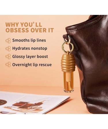  SONGVISON Honey lip oil with moisturizing formula for a glossy finish deeply moisturizes and nourishes dry lips non-sticky and comfortable long lasting - Buy Online on GoSupps.com