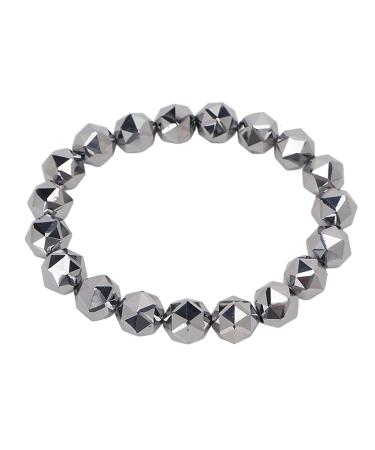 Gavigain Terahertz Armband Terahertz-Energiestein-Armband 8 mm round pearls stretch bracelet stylish bracelet for revealing anxiety healing and relaxation