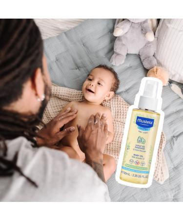 Mustela Baby Oil 3.38 fl oz | Nourishing & Gentle Skin Care for Babies - Buy Online on GoSupps.com