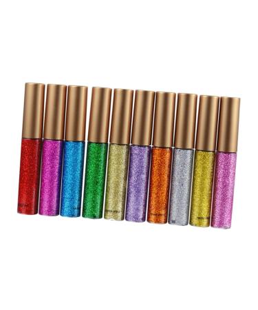 10pcs Glitter Liner for Eyes Liquid Eye Shadow Liquid Eyeshadow Liquid Glitter Eyeshadow Shimmer Eyeshadow Liquid Glitter Eyeliner Glitter Eye Shadow Make up Liquid Eyeliner