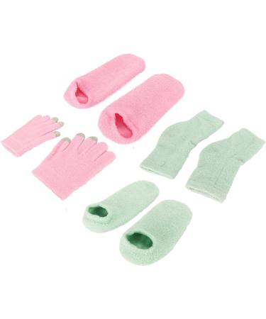 Qukaim Moisturizing Gloves Sock Gel Moisturizing Socks Hands Feet Skin Care Reusable Soften Repairing Dry Cracked Comfortable Heel Sleeves. - Buy Online on GoSupps.com
