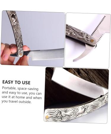 Minkissy Manual Razor Set - 3 Stk Old Fashioned Hair & Face Razors for Men & Women - Perfect for Haircuts & Beard Grooming - Buy Online on GoSupps.com