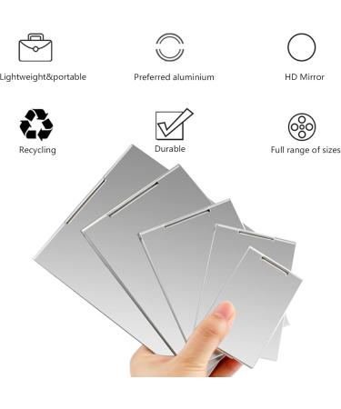 Buy Laeeyin Travel Mirror - Ultra-Thin Pocket Cosmetic Mirror for Makeup Shaving & Camping (11.5x8cm) - Durable & Foldable - Buy Online on GoSupps.com