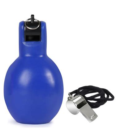 Dingfeiyu 1 piece of hand pipe with 1 piece of stainless steel sports pipes trill whistles for coaches referees sports teacher dog trainer trill whistle according to emergency coaching football blue - Buy Online on GoSupps.com