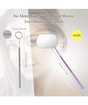 4-Piece Stainless Steel Eyelash Extension Mirror Set - Perfect Lash Tools for Professionals - Buy Online on GoSupps.com