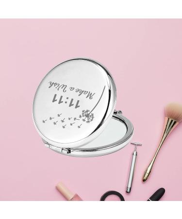 CHOORO Dandelion Wishing Pocket Mirror Gift 11 11 - Make a Wish Compact Mirror for Spiritual Wish Lovers - Buy Online on GoSupps.com