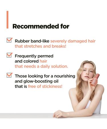 AMOS PROFESSIONAL Cica Bonding Hair Oil - Repair Split Ends & Breakage Deep Nourishing Shine Boost 3.3 fl. oz | International Shipping Available - Buy Online on GoSupps.com