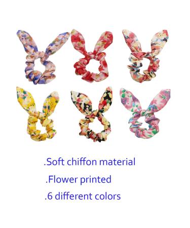 22PCS Bunny Ear Hair Scrunchies Set - Elastic Hair Bands for Women, Girls, Teens, and Kids - Buy Online on GoSupps.com