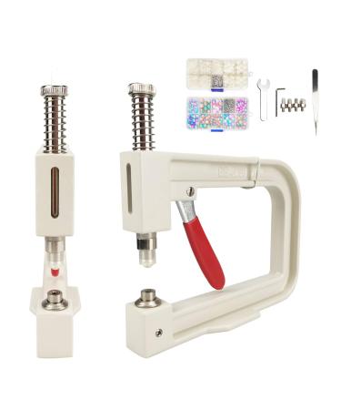Benfu Pearl Inlay Machine, Hand-Beaded Rivet Fixing Machine, DIY Hand Tools, Pearl Rivet Buttons for HatsShoesClothesSkirts