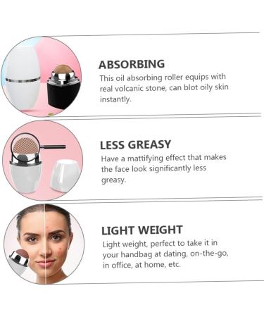 Balacoo Facial Natural Roller 3d Face Roller Volcanic Face Roller Beauty Instrument Oil Absorption 5X2.9X2.9CM Black - Buy Online on GoSupps.com