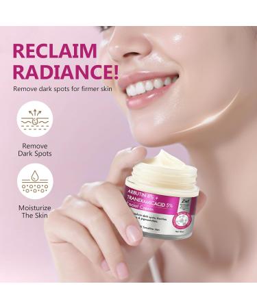 Arbutin 8% & Tranexamic Acid 5% Cream Help Fade Dark Spots Freckles Blemishes and Pigmentation Firm and Moisturize the skin 60ML - Buy Online on GoSupps.com