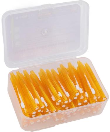 Branch Brushes - 60 Piece Interdental Brush Set | Slim Braces Cleaner for Adults & Children | Orthodontic Care | Orange - Buy Online on GoSupps.com
