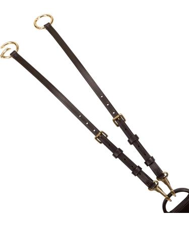 Sunride Real Leather Front Stuff Ascot Martingal for Horses - 5-Point & 3-Point Pony Brown - International Shipping Available - Buy Online on GoSupps.com