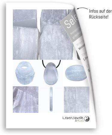 Selenite Massage Stick - 15 cm Gemstone Stylus for Reflexology | Lebensquelle Plus - Buy Online on GoSupps.com