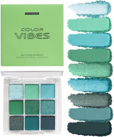 URQT 4 Pack Eyeshadow Palette Set - Rich Colors Eye Makeup Kit | Black Blue Green Purple | Matte & Glitter Shades for Natural Looks - Buy Online on GoSupps.com