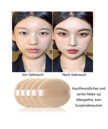 Shulllin 6-Piece Face Sponge Puff Set - Unisex Makeup Sponges for Foundation BB Cream & Powder - High-Quality Skin Color Foam Applicators - Buy Online on GoSupps.com