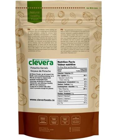 Clevera Jumbo Roasted and Salted Pistachios12 Ounces - Buy Online on GoSupps.com
