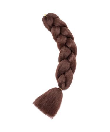 Shop Gairyan Jumbo Braids Extensions - 100g 60cm Ombre Synthetic Braiding Hair for Box Crochet (Dark Auburn) - Buy Online on GoSupps.com