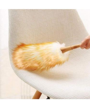 Feather Duster Household Cleaning Tool Soft Lambs Wool Duster Dust Cleaner No Electrostatic Duster - Buy Online on GoSupps.com