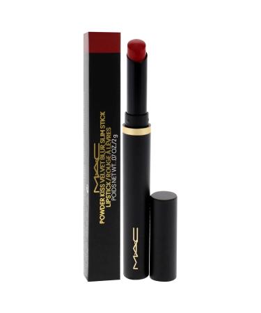 Buy MAC Powder Kiss Velvet Blur Slim Stick - 889 Ruby | Red Lipstick for Women - 0.07 oz - International Shipping Available - Buy Online on GoSupps.com