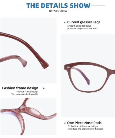 4 Pack Blue Light Blocking Computer Readers for Women 2.0 - Anti Glare UV Eyeglasses - Buy Online on GoSupps.com