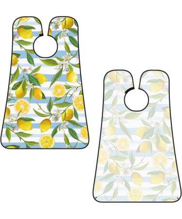 Lemon Flower Beard Bib | Non-Stick Grooming Cloth for Shaving & Trimming | Summer Fruit Beard Hair Catcher | Perfect Grooming Gifts for Men - Buy Online on GoSupps.com