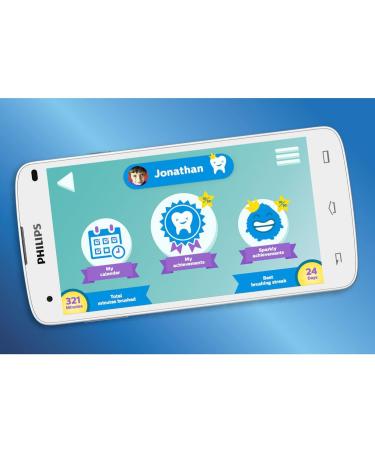 Philips Sonicare for Kids Electric Toothbrush with Bluetooth App | 2 Brush Heads, 2 Modes, 8 Stickers Included - HX6322/04 - Buy Online on GoSupps.com