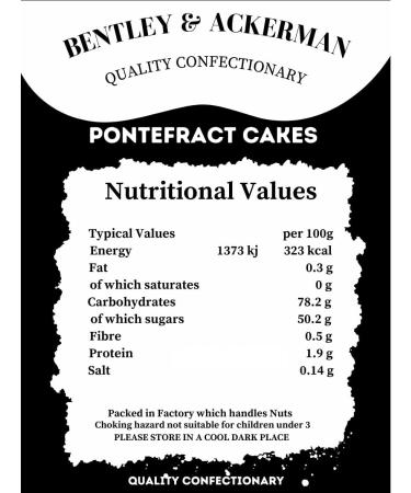 Pontefract Cakes - (600g) Original Retro Sweets Pontefract Cakes in a Gift Jar By Bentley & Ackerman's Sweet Shop. - Buy Online on GoSupps.com