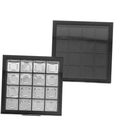 Balacoo 2pcs Eye Shadow Box Makeup Powder Tools Makeup Pallet Lipstick Storage Case Dog Travel Eyeliner 9.5X9.5X1.5CM As Shown