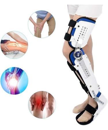 Adjustable Hip Joint Fixation Bracket & Knee Orthosis Support - Hinged Knee Brace for Fracture Stabilization Calf & Ankle Protection - Fully Adjustable Leg Protector for Left/Right Leg - Buy Online on GoSupps.com