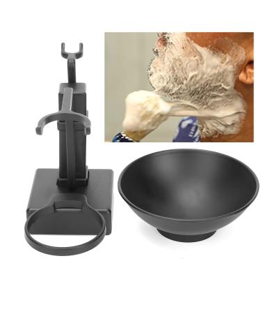 Premium Stainless Steel Shaving Brush Holder & Soap Dish - Professional Black Shaving Bowl for Men | International Shipping - Buy Online on GoSupps.com