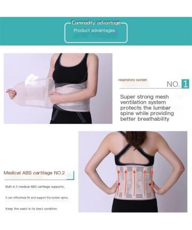 Back Support Back Brace Lumbar Support Lower Back Brace Double Pull Back Support Belt Breathable Posture Corrector Adjustable Back Support Belt(Pink Medium) Medium Pink - Buy Online on GoSupps.com