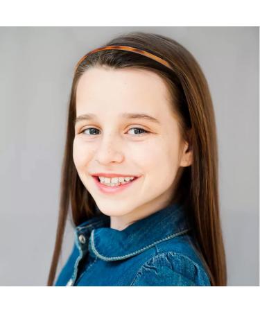 Skinny Plastic Headbands for Women Girls PROUSKY 3 Pieces Plastic Headband With Teeth 3 Color Alice Hair Bands Hair Accessories for Sport Washing Face Light brown Light brwon - Buy Online on GoSupps.com