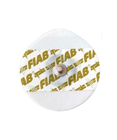 Fiab - Universal Disposable ECG Electrodes Made of Foam Oval Shape 48x50 mm Adults 1 Pack of 50 electrodes. Foam-Adulti 48x50 mm