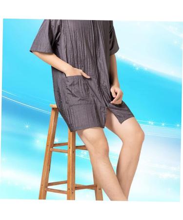 Beatifufu Aprons for Men Overalls for Men While West Uniform Barber Jackets for Men Professional Barber Cape Man Hair Dye Clothes Hair Dye Short Sleeve Hair Treatment Work Clothes Cloak Coat - Buy Online on GoSupps.com