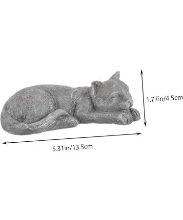 Garneck Pet Memorial Statue Cat Sympathy Headstone Statue Sleeping Cat Garden Cat Grave Figurine Sculpture Pet Memorial Loss Bereavement Gifts Cat Remembrance Statue Resin Animal As Shown 13.5x7cm - Buy Online on GoSupps.com