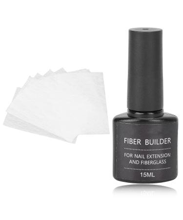 Buy Nail Extension Fiberglass Kit - 15ml Gel & 10 Pieces Wraps for DIY Nail Art | International Shipping - Buy Online on GoSupps.com