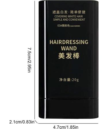 Hair Color Stick Instant Hair Mask Pen 20 g hair color stick with integrated instant camouflage of white hair waterproof and sweatproof Black Brown - Buy Online on GoSupps.com