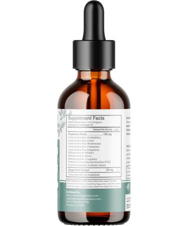 Liquid Probiotics for Women Men & Kids | Prebiotic +Ginger + Probiotics for Digestive Health | Acidophilus Probiotic | Dairy Free | Vegan | Non-GMO | Gluten Free | 30 Servings - Buy Online on GoSupps.com