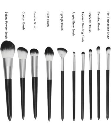Cosmetic Brush Makeup Brush Set High Density Soft Bristles 10 Pieces for Daily Use for Travel - Buy Online on GoSupps.com