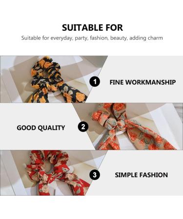 LALAFINA Satin Hair Scrunchie Rope Accessories Ties Scarf Scarf Set Scrunchies Hair Rings - Buy Online on GoSupps.com