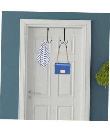 Levemolo 2pcs Hangers Hook Wreath Hanger Hat Hanger Door Hanger Door Towel Hanger Key Case Cupboard 17.00X9.00X8.00CM Black - Buy Online on GoSupps.com