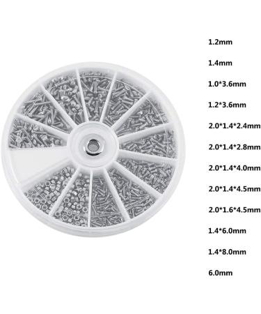 Premium Stainless Steel Glasses Screw Set for Sunglasses Repair - Screws Nuts Tool Set & Nasal Cushions Included - Buy Online on GoSupps.com