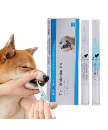 Pet Teeth Whitening Pen Natural Plant Substance - Pet Teeth Repairing Kit pet Dog/cat Teeth Cleaning Pen for Dental Care pet Teeth Cleaning Kit