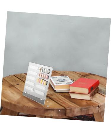 POPETPOP 1 Set Nail Display Board Nail Color Display Book Pegboard Accessories Nails Display Board Nail Art Practice Tool Nail Showing Holder Nail Tools Bracket Manicure Acrylic 20x16cm Transparent 1 - Buy Online on GoSupps.com