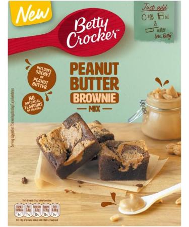 Baking Mix Bundle Containing Betty Crocker Peanut Butter Brownie Mix 350g & Betty Crocker Peanut Butter Cookie Mix 310g (2 Pack) - Buy Online on GoSupps.com