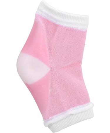 Moisturizing Gel Socks for Dry Cracked Heels | Ankle Support - Soft Foot Repair for Men & Women (Pink) - Buy Online on GoSupps.com