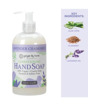 Ginger Lily Farms Botanicals Conditioning Liquid Hand Soap Refill 100% Vegan & Cruelty-Free Lavender Chamomile Scent 12 Fl Oz - Buy Online on GoSupps.com