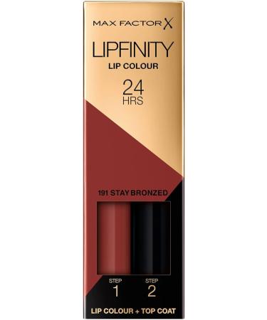 Max Factor Lipfinity Long-Lasting Two Step Lipstick - 191 Bronzed 4.2g (2 Count) | Pack of 1 - Buy Online on GoSupps.com